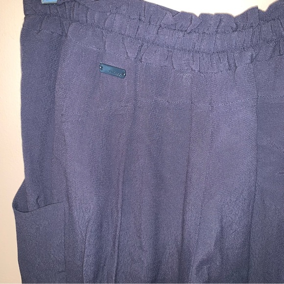Wilfred Grey / Blue Tapered Trousers with Elastic Waistband XS - Picture 7 of 7